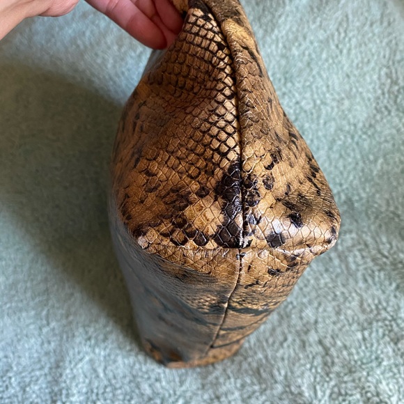 Clare V. Attaché Snake Embossed Goatskin Tote - Picture 10 of 16